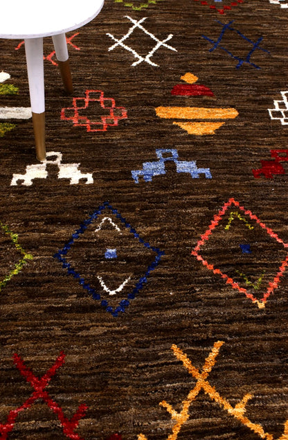 Handmade Tribal Berber Style Rug, 295x234cm