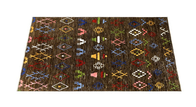 Handmade Tribal Rug Brown 296_230 cm