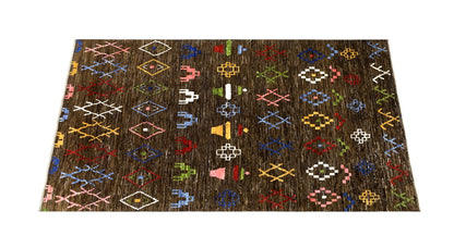 Handmade Tribal Rug Brown 296_230 cm