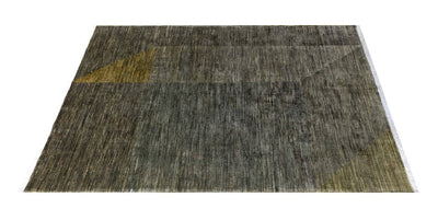 Handmade Modern Wool Rug, Geometric Design, 237x172cm