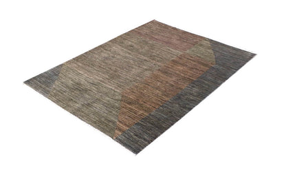 Handmade Modern Wool Rug, Geometric Design, 244x166cm