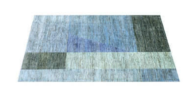 Handmade Modern Wool Rug, Geometric Design, 224x160cm