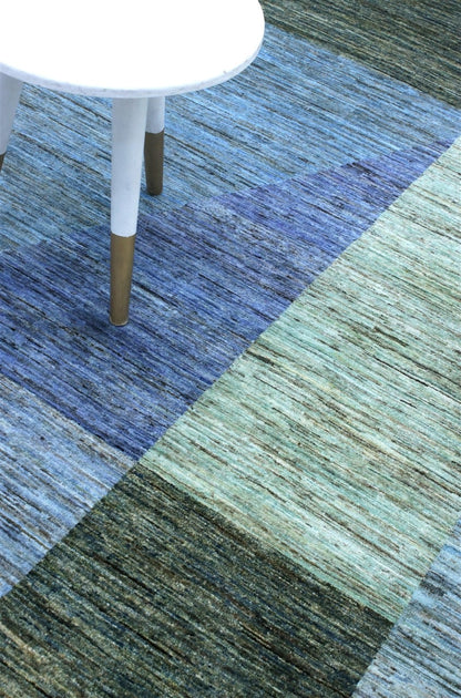 Tappeto Moderno in lana, fatto a mano, design geometrico 224x160cm
