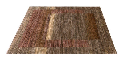 Handmade Modern Wool Rug, Geometric Design, 248x173cm