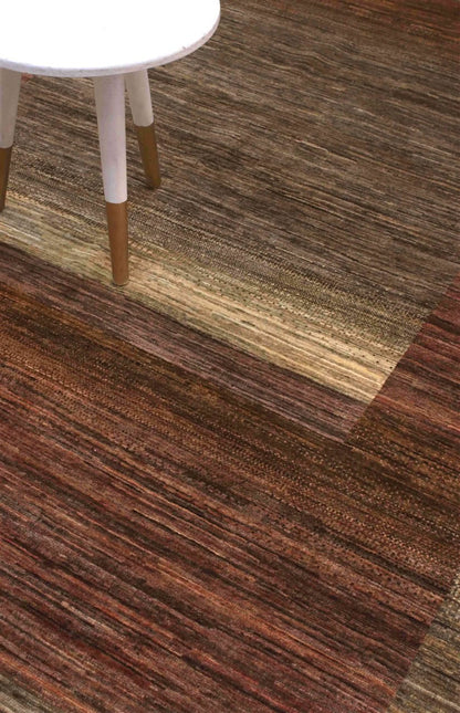 Handmade Modern Wool Rug, Geometric Design, 248x173cm