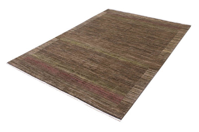 Handmade Modern Wool Rug, Geometric Design, 246x174cm
