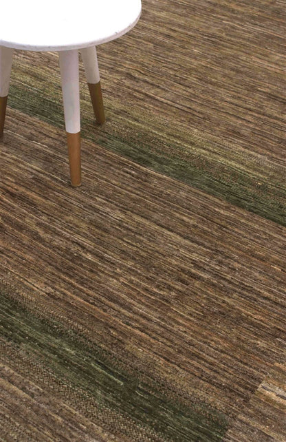 Handmade Modern Wool Rug, Geometric Design, 244x175cm