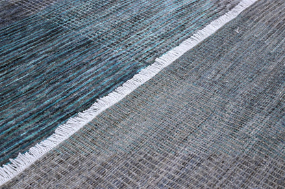 Tappeto Moderno in lana, fatto a mano, design geometrico 296x198cm