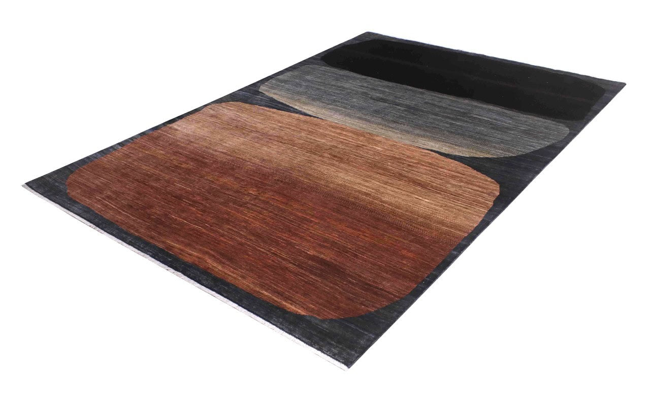 Modern design wool carpet, handmade, multi, 282x200cm