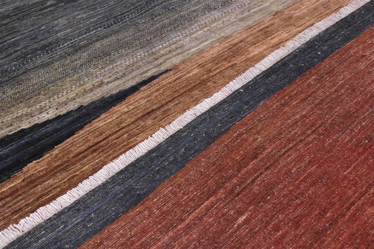 Tappeto moderno di design, fatto a mano, multicolore,  282x200cm