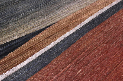 Tappeto moderno di design, fatto a mano, multicolore,  282x200cm