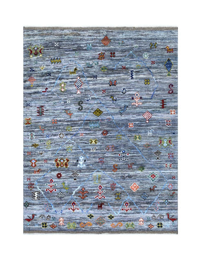 Handmade Tribal Berber Style Rug, 202x154cm