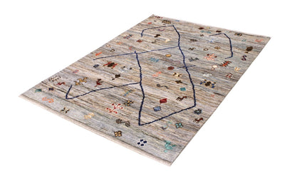 Handmade Tribal Berber Style Rug, 197x149cm