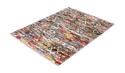 Tappeto stile berbero tribale, fatto a mano 201x158cm