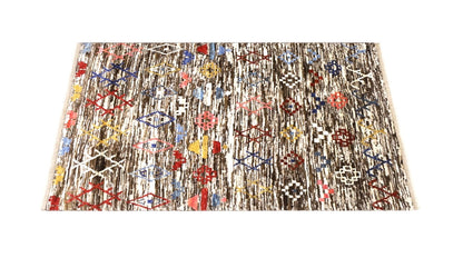 Tappeto stile berbero tribale, fatto a mano 201x158cm