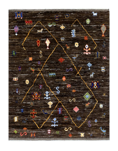 Handmade Tribal Berber Style Rug, 227x156cm
