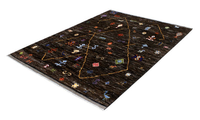 Handmade Tribal Berber Style Rug, 227x156cm