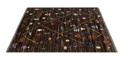 Handmade Tribal Berber Style Rug, 227x156cm