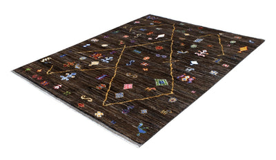 Handmade Tribal Berber Style Rug, 202x153cm