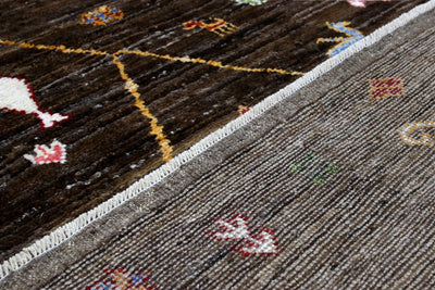 Handmade Tribal Berber Style Rug, 202x153cm