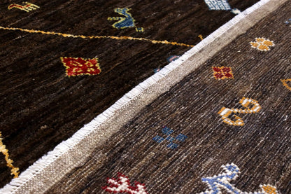Tappeto stile berbero tribale, fatto a mano 194x153cm