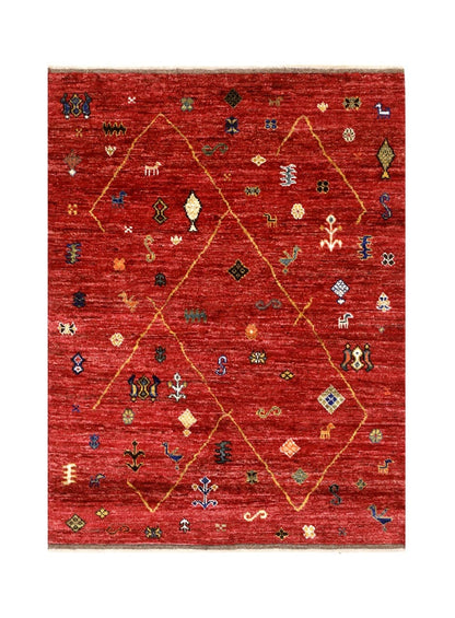 Tappeto stile berbero tribale, fatto a mano 199x152cm