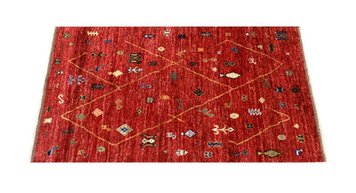 Tappeto stile berbero tribale, fatto a mano 199x152cm