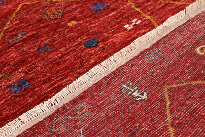 Tappeto stile berbero tribale, fatto a mano 195x162cm