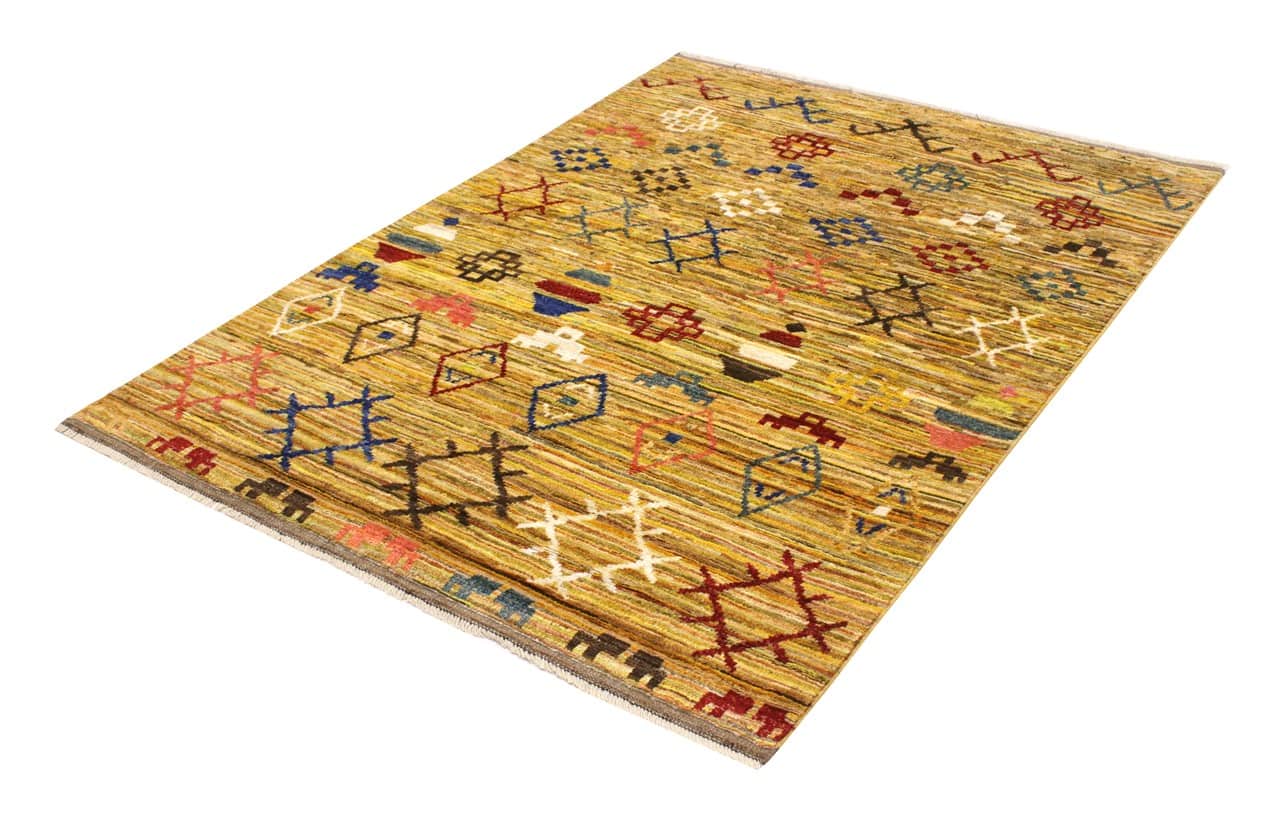 Tappeto stile berbero tribale, fatto a mano 198x146cm