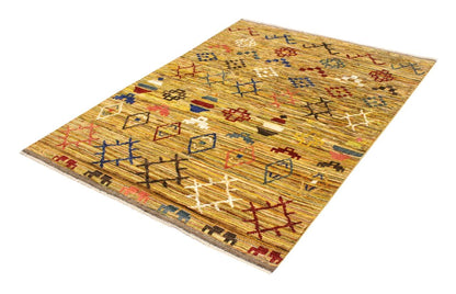 Tappeto stile berbero tribale, fatto a mano 198x146cm