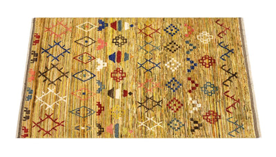 Handmade Tribal Berber Style Rug, 198x146cm