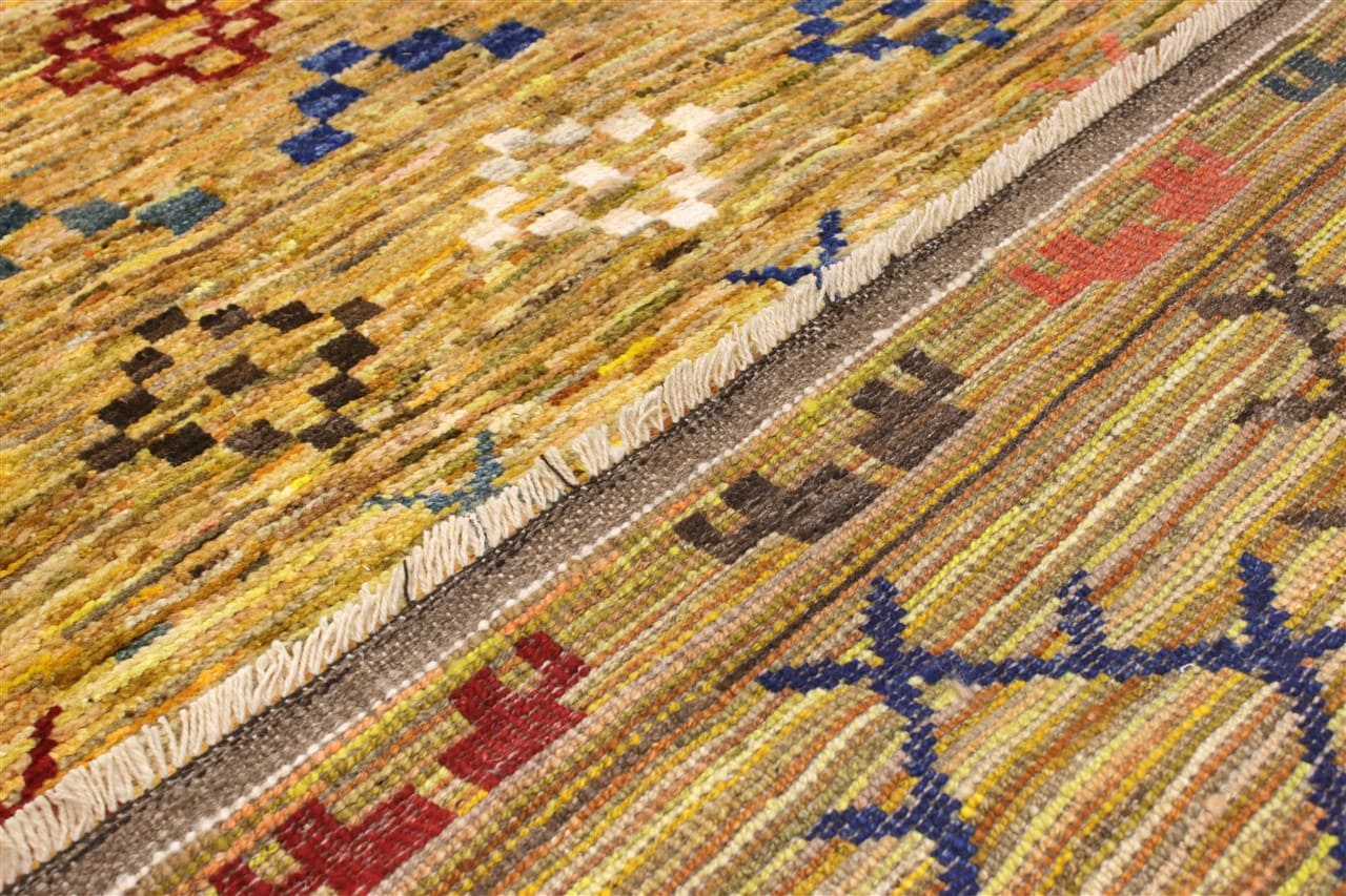 Tappeto stile berbero tribale, fatto a mano 198x146cm