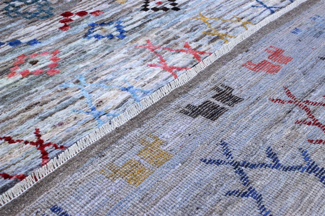 Tappeto stile berbero tribale, fatto a mano 197x152cm