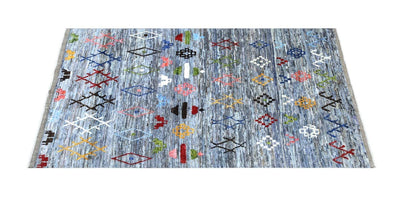 Handmade Tribal Berber Style Rug, 203x155cm