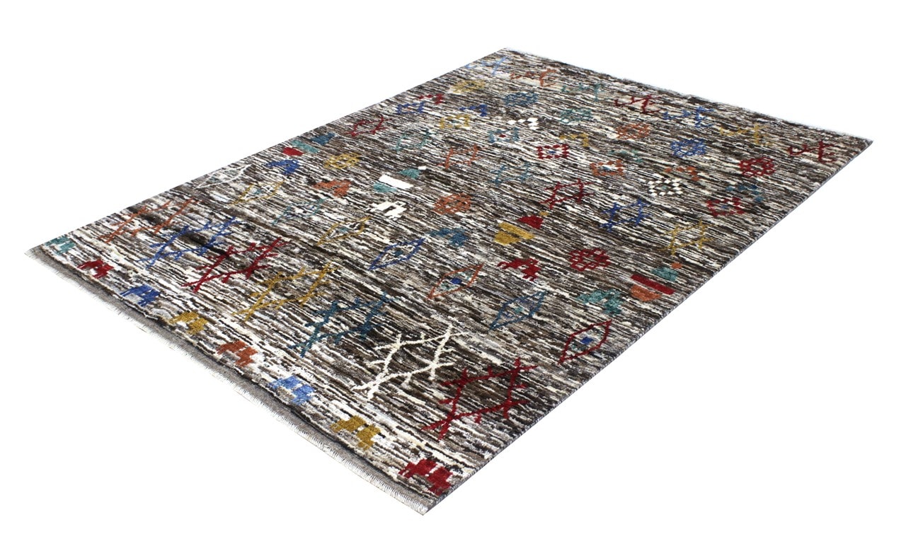 Tappeto stile berbero tribale, fatto a mano 198x155cm