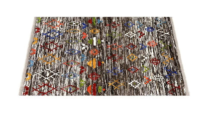 Tappeto stile berbero tribale, fatto a mano 198x154cm