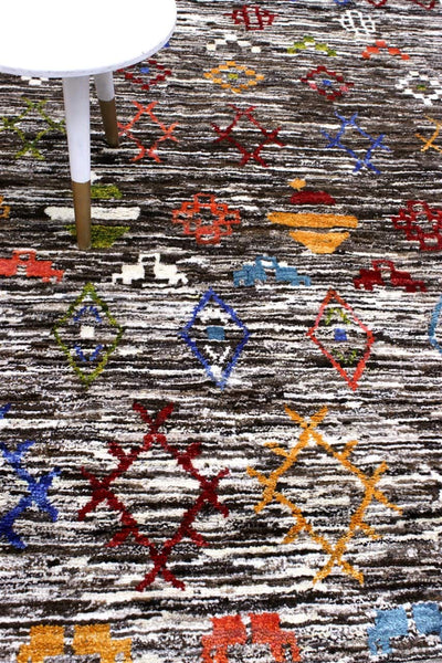 Handmade Tribal Berber Style Rug, 198x154cm