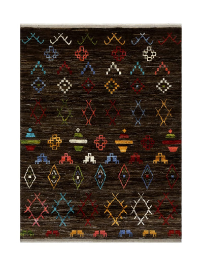 Handmade Tribal Berber Style Rug, 202x148cm