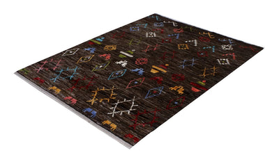 Handmade Tribal Berber Style Rug, 202x148cm