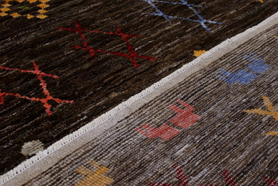 Handmade Tribal Berber Style Rug, 202x148cm