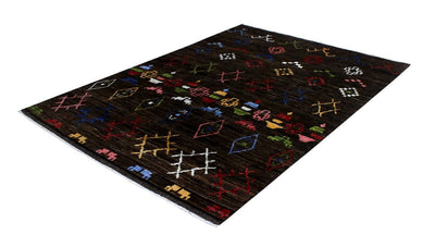 Handmade Tribal Berber Style Rug, 206x160cm