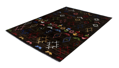 Tappeto stile berbero tribale, fatto a mano 206x160cm