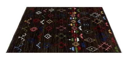 Tappeto stile berbero tribale, fatto a mano 206x160cm