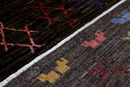 Tappeto stile berbero tribale, fatto a mano 206x160cm