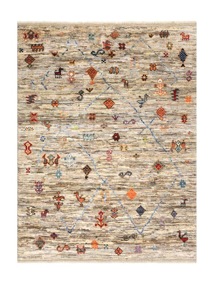 Tappeto stile berbero tribale, fatto a mano 200x156cm