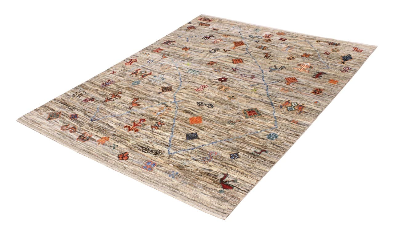 Tappeto stile berbero tribale, fatto a mano 200x156cm