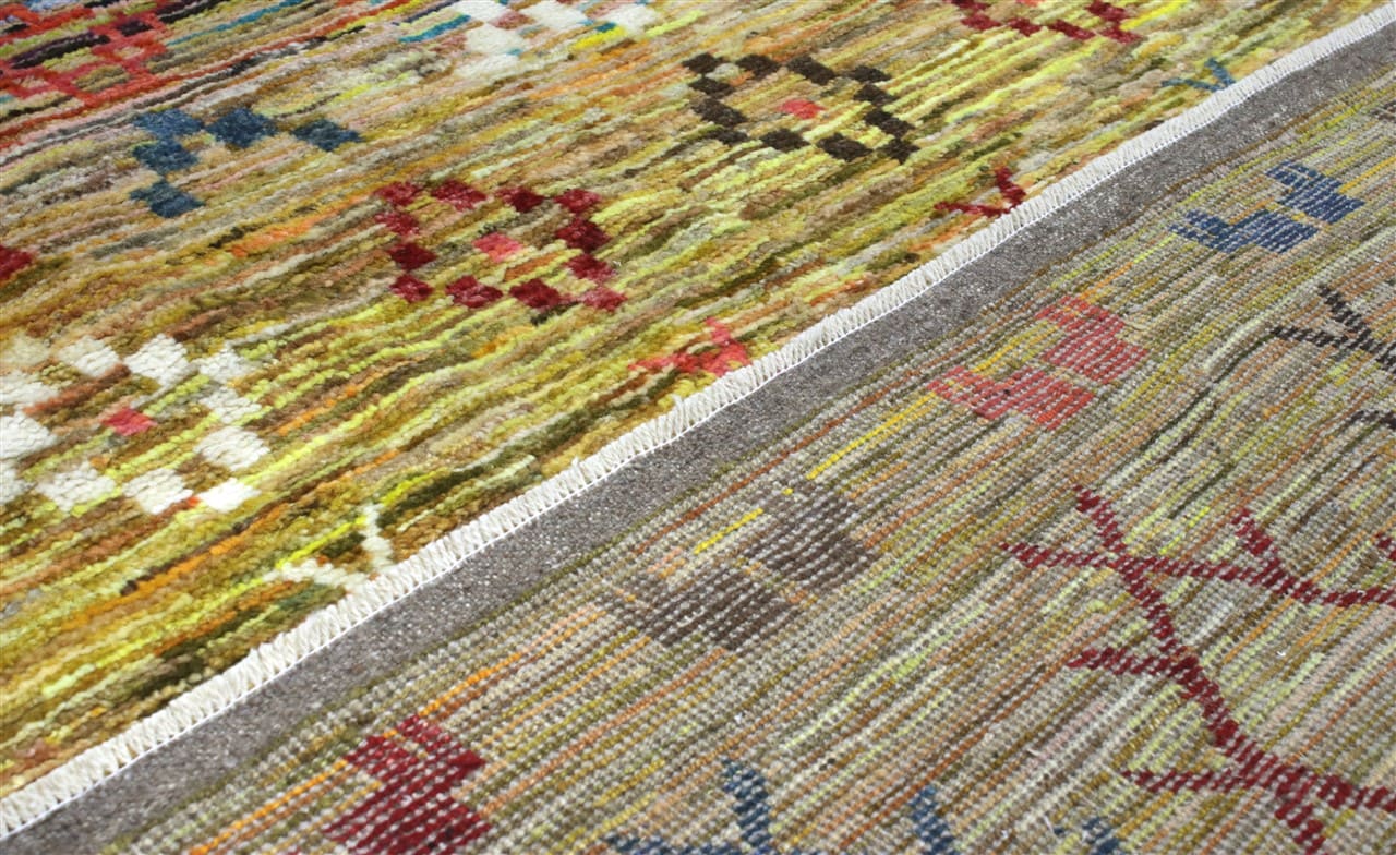 Tappeto stile berbero tribale, fatto a mano 199x153cm