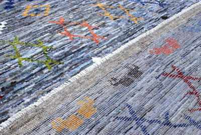 Handmade Tribal Berber Style Rug, 197x153cm