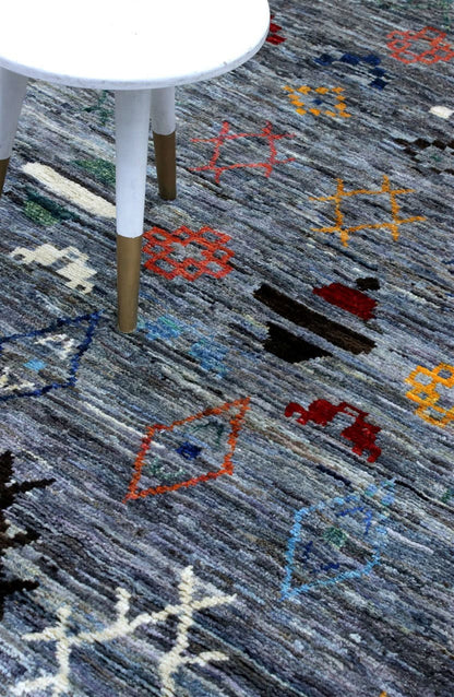 Handmade Tribal Berber Style Rug, 196x157cm