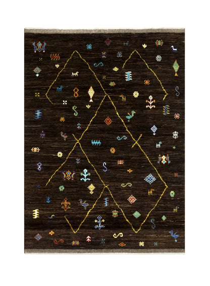 Handmade Tribal Berber Style Rug, 235x174cm